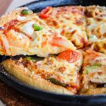 Deep Dish Pizza Cooked in Cast Iron Skillet Recipe