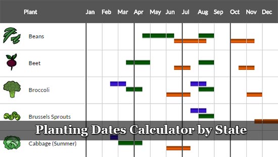 Planting Dates Calculator by State
