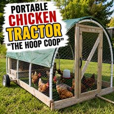 Portable Chicken Tractor “The Hoop Coop” Portable Chicken Tractor "The Hoop Coop"