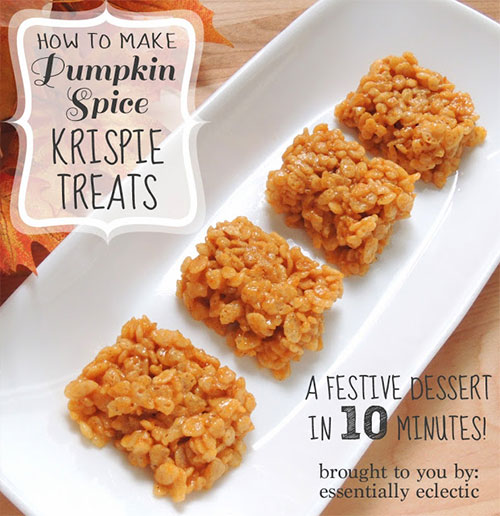 Pumpkin Spice Krispie Treats: A Festive Dessert in 10 Minutes!