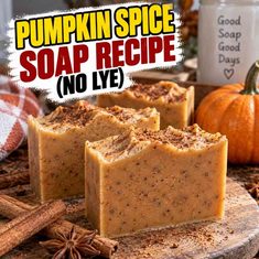 Pumpkin Spice Soap Recipe (No Lye) Pumpkin Spice Soap Recipe (No Lye)