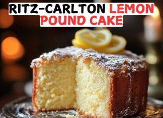 1920 Famous Ritz Carlton Lemon Pound Cake Ritz-Carlton Lemon Pound Cake