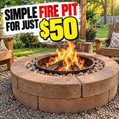Simple Fire Pit For Just $50 Simple Fire Pit For Just $50