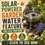 Solar Powered Garden Water Feature For Less than $30