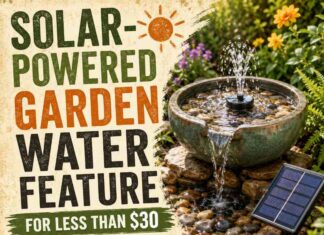 Solar Powered Garden Water Feature For Less than $30 Solar Powered Garden Water Feature For Less than $30