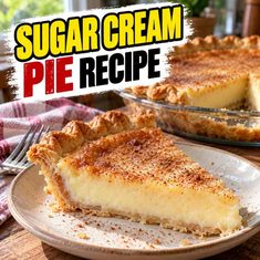 Sugar Cream Pie Recipe Sugar Cream Pie Recipe