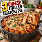 Three Cheese Italian Rigatoni Pie Recipe