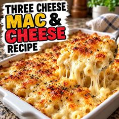Three Cheese Mac and Cheese Recipe Three Cheese Mac and Cheese Recipe: Creamy, Cheesy Perfection!