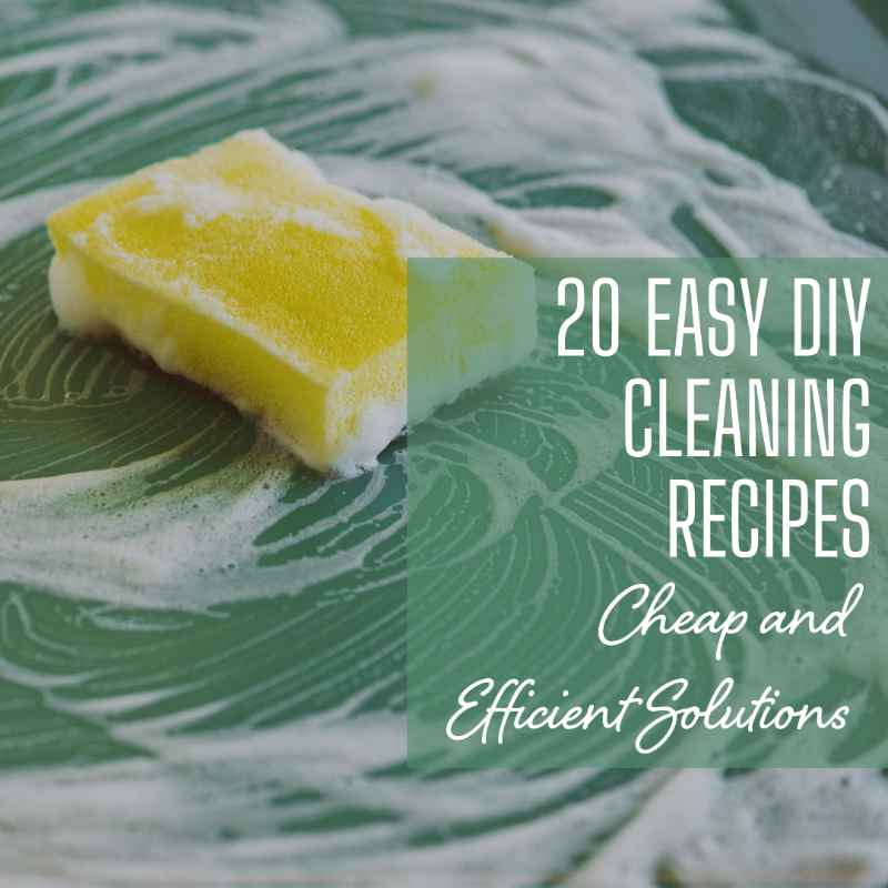 Top 20 DIY Cleaning Recipes: