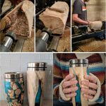 Tumbler Made From a Tree Root