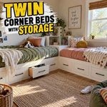 Twin Corner Beds With Lots Of Storage