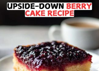 Upside-Down Berry Cake Recipe Learn how to make a delicious Upside-Down Cake with Homemade Blackberry Jam. This easy and flavorful dessert features a jammy, berry-filled topping that's perfect for any occasion.