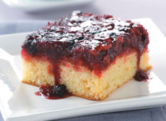 Upside-Down Berry Cake Recipe