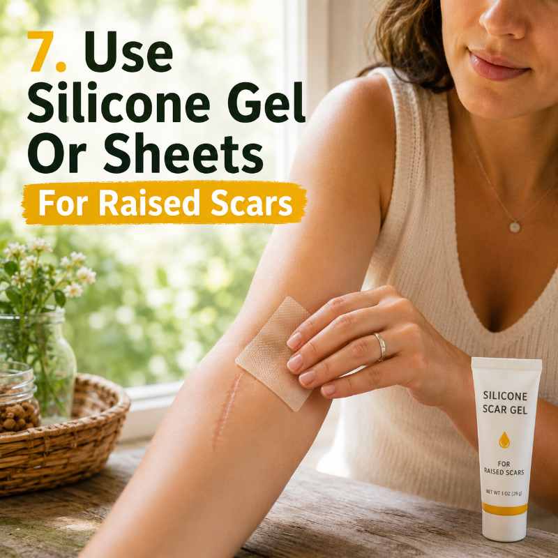 Use Silicone Gel Or Sheets For Raised Scars