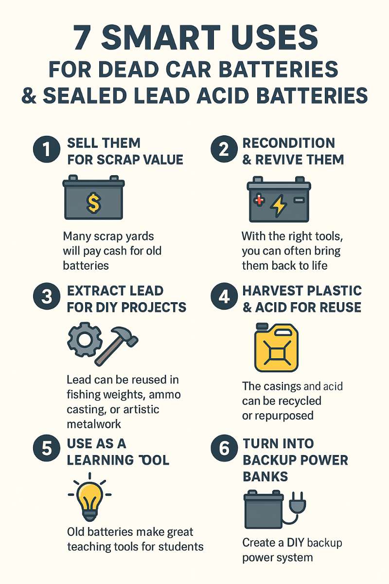Uses For Dead Car Batteries And Sealed Lead Acid Batteries