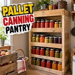 Using Pallets to Build A Canning Pantry Cupboard